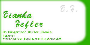 bianka hefler business card